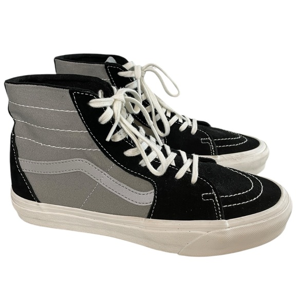 Vans Other - Vans Sk8-Hi Shoes Sneakers Gray Black Suede Mens Size 8 Womens Size 9.5 Unisex